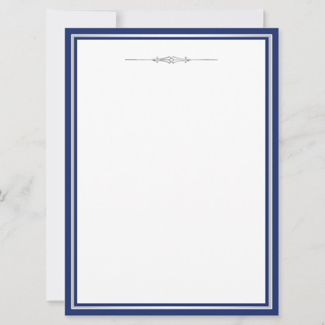 Elegant Blue och Silver (Framsida)