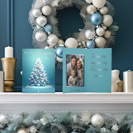 Elegant Blue och Silver Winter Wonderland