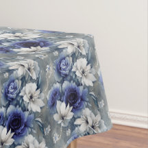 Elegant Blue och Vit ros och Lilies