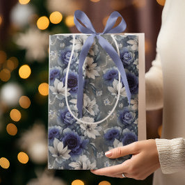 Elegant Blue och Vit ros och Lilies