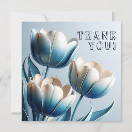 Elegant Blue - och White Tulips