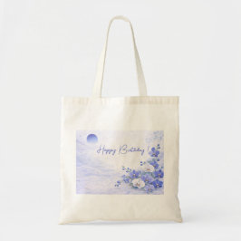 Elegant Blue Orchid Birthday Tygkasse