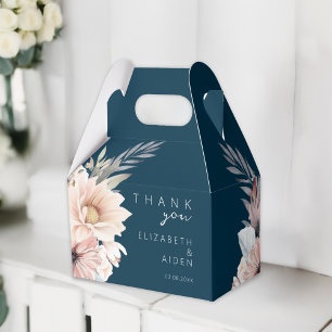 Elegant, Blue & Pastel Boho Bröllop box Presentaskar