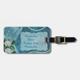 Elegant Blue Pearl Romantic Luggage Bagagebricka