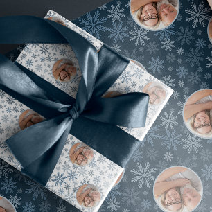 Elegant Blue Photo jul Presentpapper
