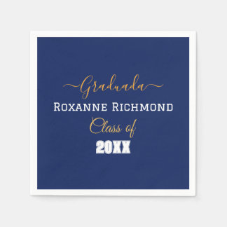 Elegant Blue Photo Spain Graduated Pappersservett