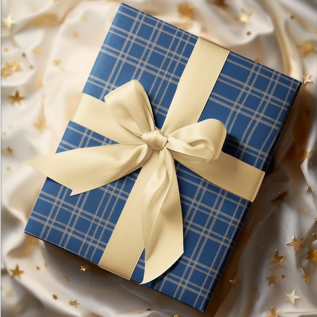 Elegant Blue Play med Silver accenjul - Presentpapper (Skapare uppladdad)