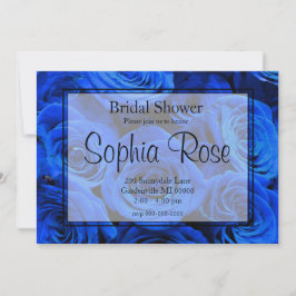 Elegant blue ro blåa blommor blue blommigt inbjudningar