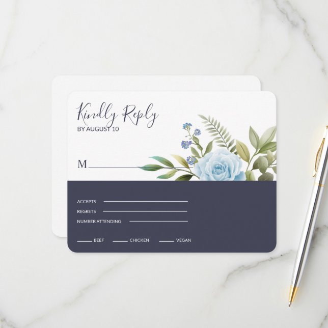 Elegant Blue Ro OSA Kort (Fram/Back In Situ)