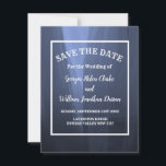 Elegant Blue Romantic Bröllop spara datum Inbjudningar<br><div class="desc">Romantiskt bröllop spara datum-kort för personlig i blå chic. Visa matchande objekt i samlingen Elegant Blue Romantic Bröllop.</div>