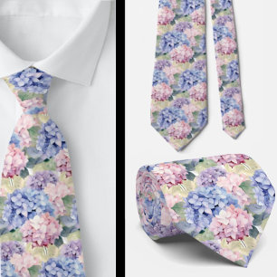 Elegant Blue Rosa Lila Hydrangeas Slips