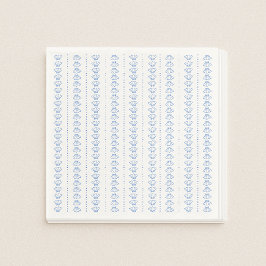 Elegant Blue Seashell Nautical Coastal Bröllop Pappersservett