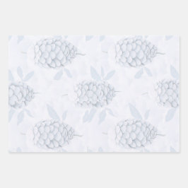 Elegant Blue & Silver Christmas Wrapping Paper