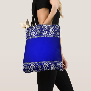 Elegant Blue & Silver Tygkasse