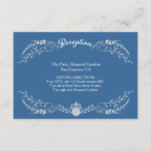 Elegant Blue & Silver Utandning Monokromatisk Bröl