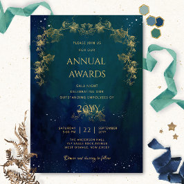 Elegant Blue Starry Night Awards / Gala Night Inbjudningar