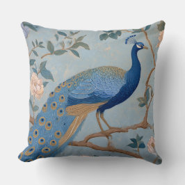 Elegant blue stylish retro pattern for her  kudde