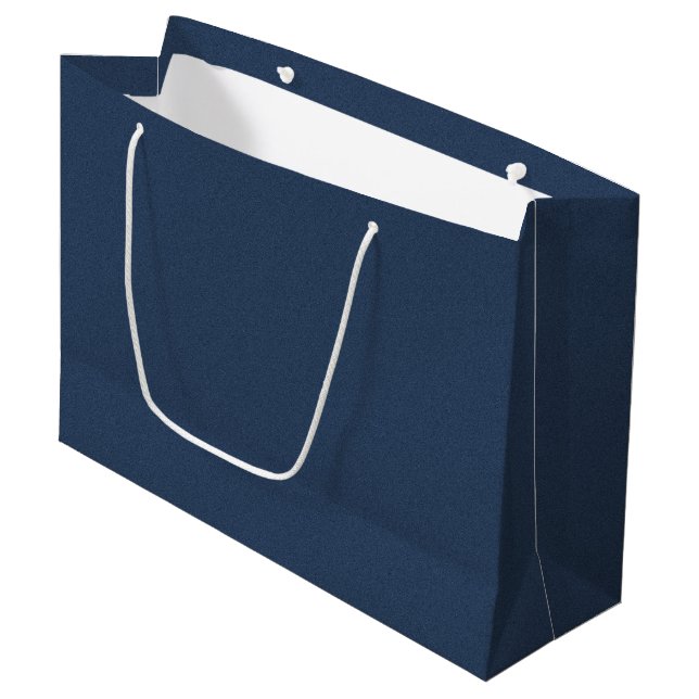 Elegant Blue Textured Large Gift Bag For Any Occas (Framsidan Vinklad)