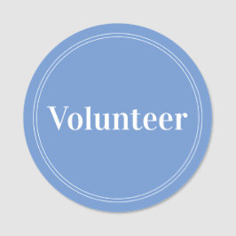 Elegant Blue Voluntetic Magnetic Namnbricka