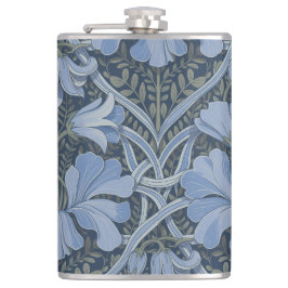 Elegant Blue Watercolor Floral Pattern Fickplunta