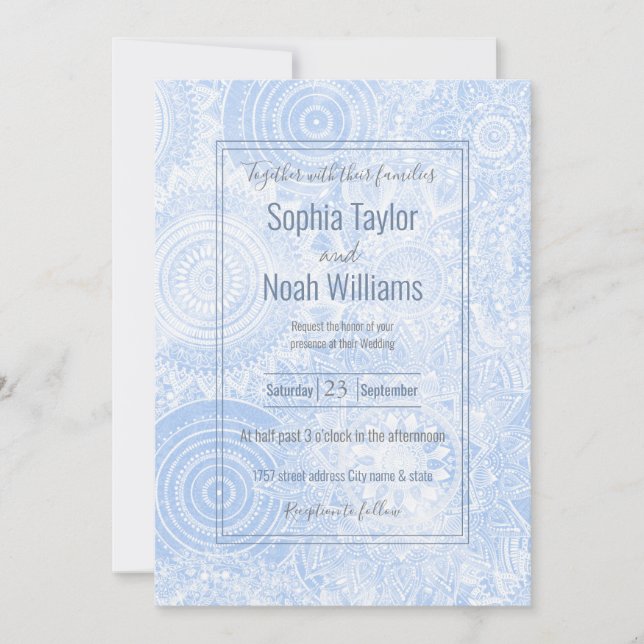 Elegant Blue White Mandala Collection (Framsida)