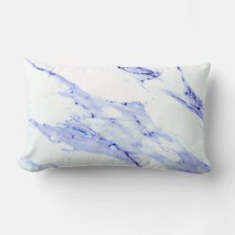 Elegant Blue White Marble granite stone Lumbarkudde
