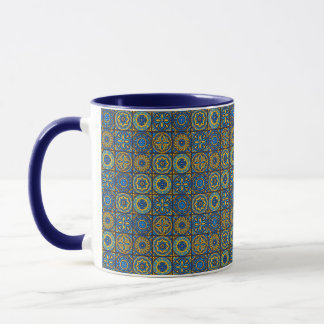 Elegant blue& white Moroccan  pattern  Mugg