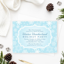 Elegant Blue Winter Wonderland Julfest