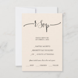 Elegant Blush Calligraphy Script OSA Kort