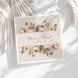 Elegant Blush Dammtrosa Pioner Pappersservett