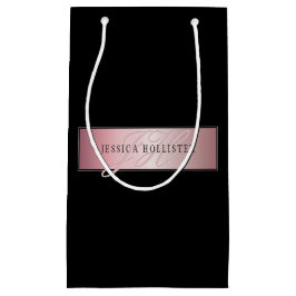 Elegant Blush Fals Rosa Guld | Namn & Initialer