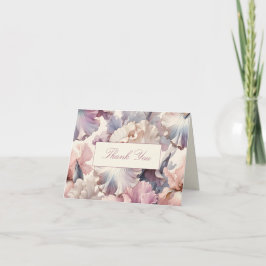 Elegant Blush Floral Classic Formal Bridal Shower Tack Kort
