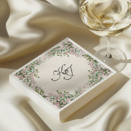 Elegant Blush Garden Wedding Pappersservett