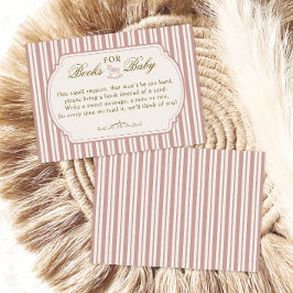 Elegant Blush Vintage-Böcker för Bebis Tilläggskort