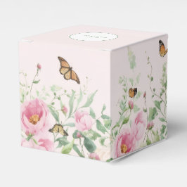 Elegant Blushing Peony Blommig Mini Godisbar Presentaskar