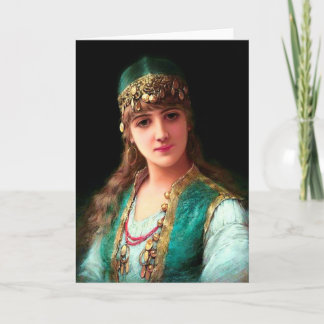 Elegant bohemian bellydancer kort