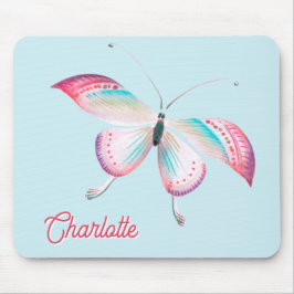 Elegant Bohemian Butterfly Personlig Mouse Pad Musmatta