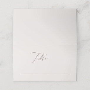 Elegant Bohemian Ivory Minimalist Bröllop Placeringskort