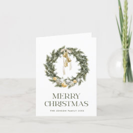 Elegant Bohemian Juldagen WAN Hälsning Helgkort