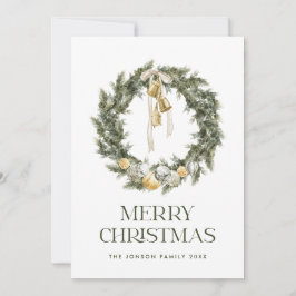 Elegant Bohemian Juldagen WAN Hälsning Julkort