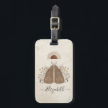 Elegant Bohemian Watercolor Butterfly Bagagebricka<br><div class="desc">En elegant bohemisk vintage mystisk matt bagagetagg. En vacker rostig matt med blommigt löv i jordton färg. Anpassa den med ditt namn på bagagetaggens framsida. Designad av Blackberry Boulevard. Andra Mystical Moths-utformningar som finns i butiken.</div>