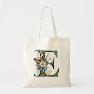 Elegant bohemisk blomsterglänta E Tygkasse