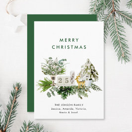 Elegant Böhmens julkomposition Hälsning Julkort