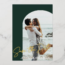 Elegant Boho 2 Photo Save Date