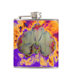 Elegant boho abstrakt vattenfärgsfärg orchid-målni fickplunta