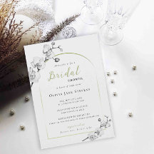 Elegant Boho Arch BW Guld Orchids Möhippa