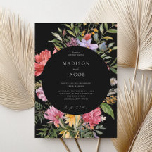 Elegant Boho Black Netherlands Blommigt Bröllop