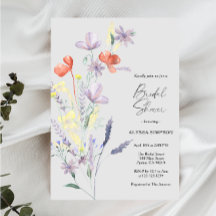 Elegant Boho Blommig Bröllopsdusch
