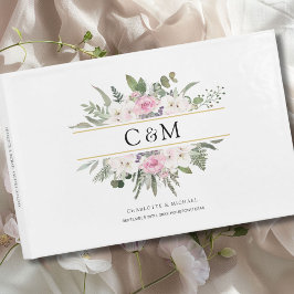 Elegant Boho Blommig  Gästböcker