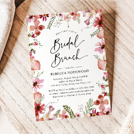 Elegant Boho Blommigt Brunch Shower för botaniska Inbjudningar